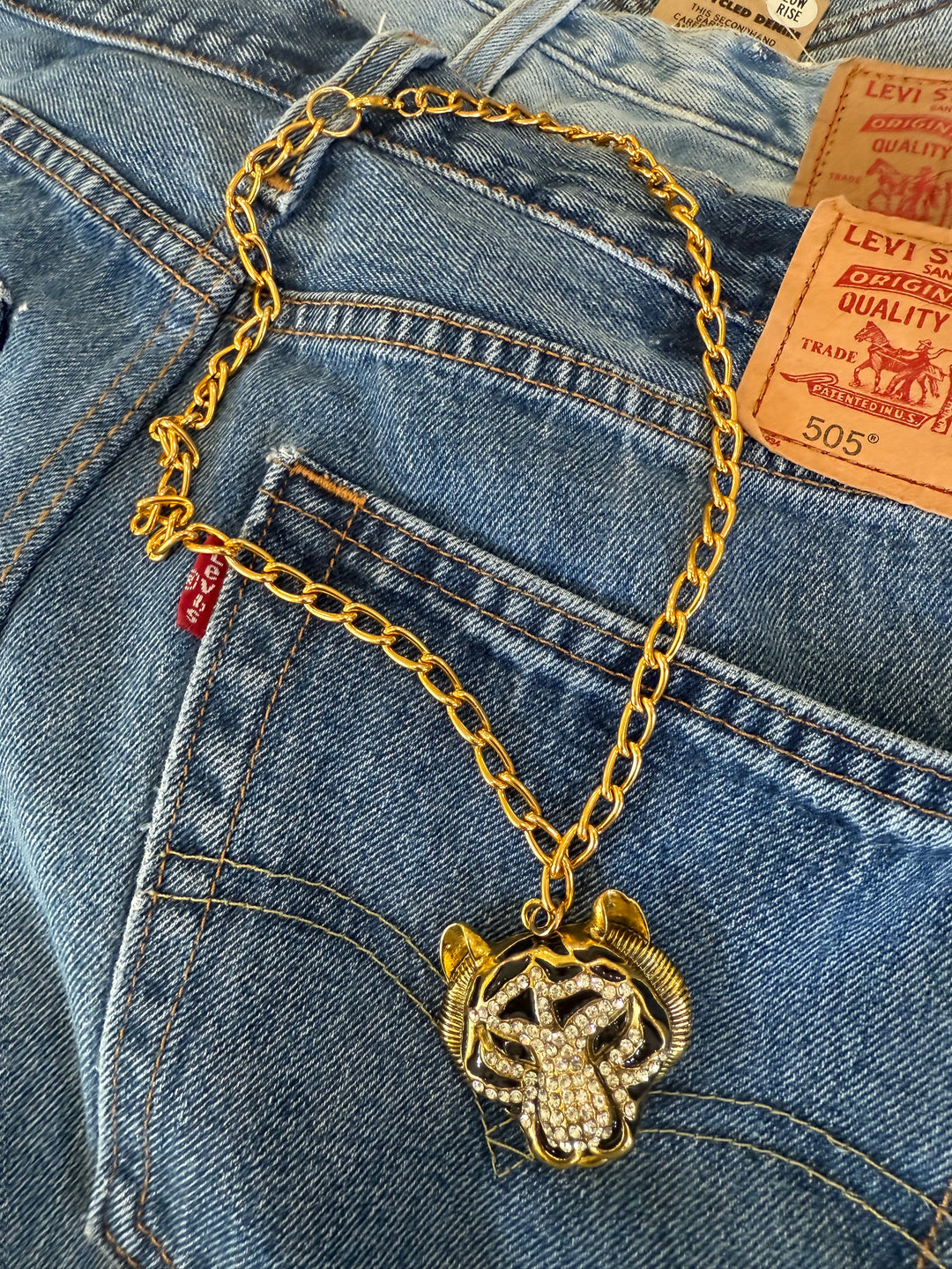 Chunky Gold Tiger Necklace