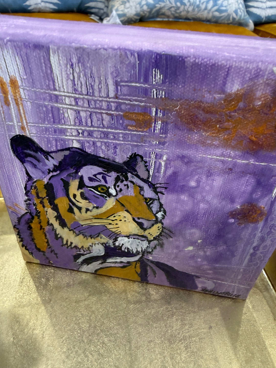 Abstract Tiger Original Art