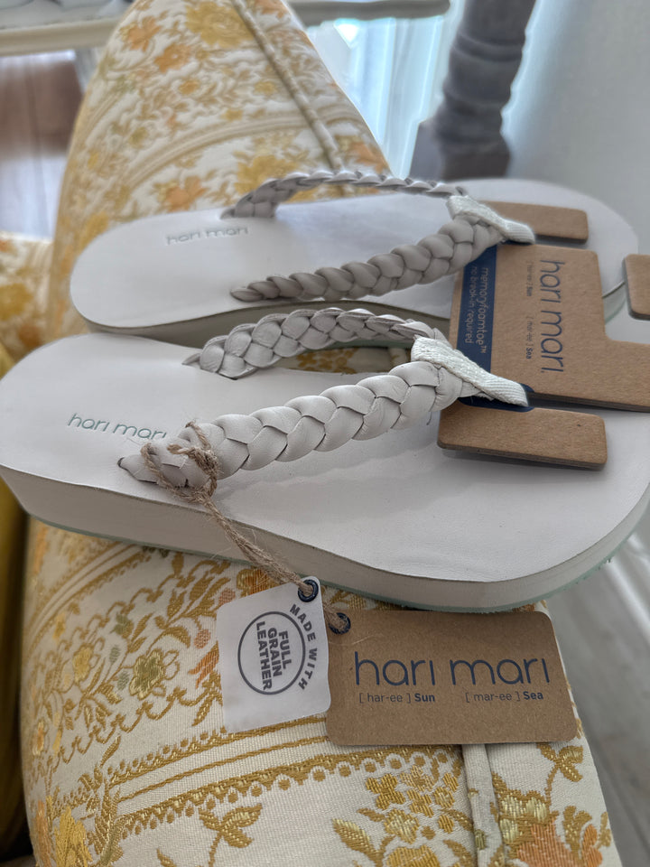 Hari Mari Meadow Braided Platform Ecru