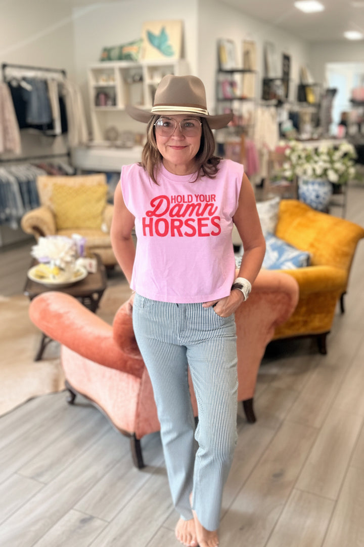 Kelsey Stripe Twill Pant