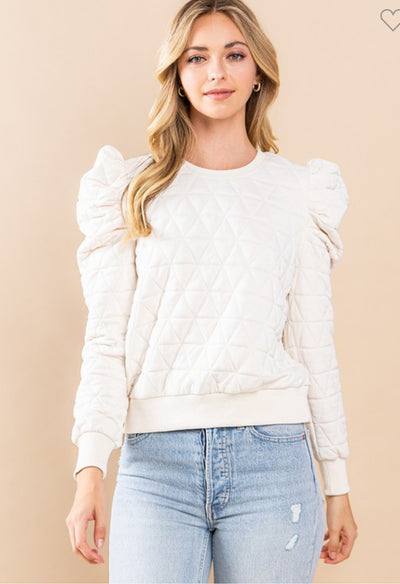 Quilted Pull Over Top