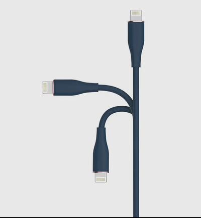 LAX Apple MFI Certified Jelly Lightning Cable 4 FT
