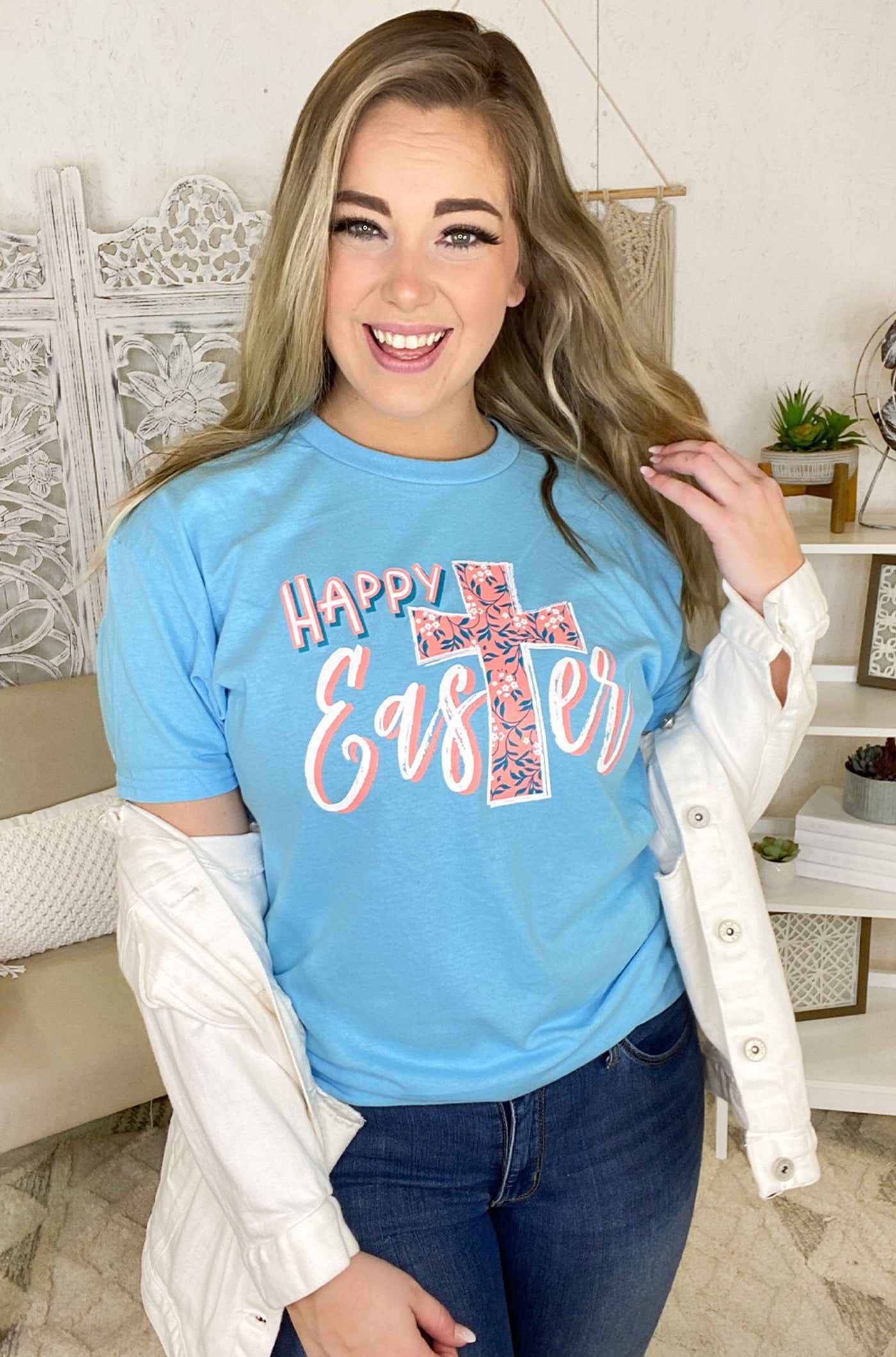 Happy Easter Cross Tshirt