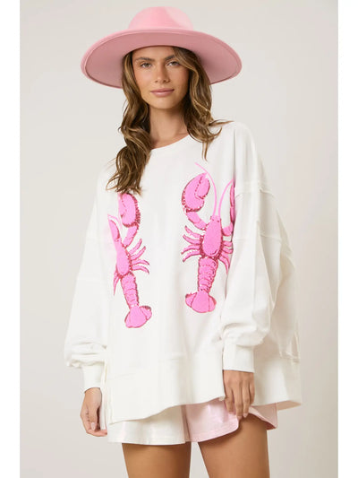 Crawfish Sequin Sweatshirt