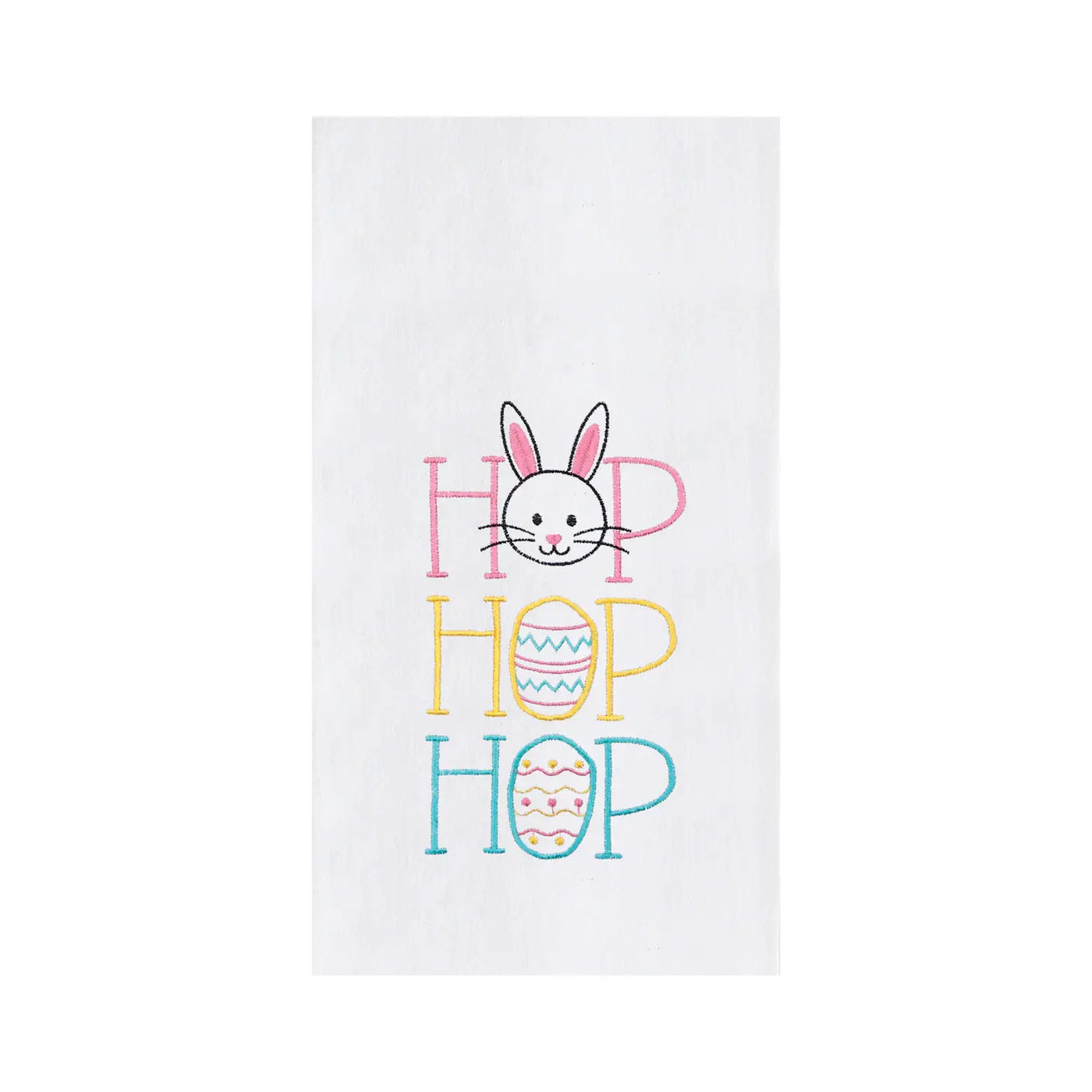 Easter Bunny Hop Hop Hop Kitchen Towel
