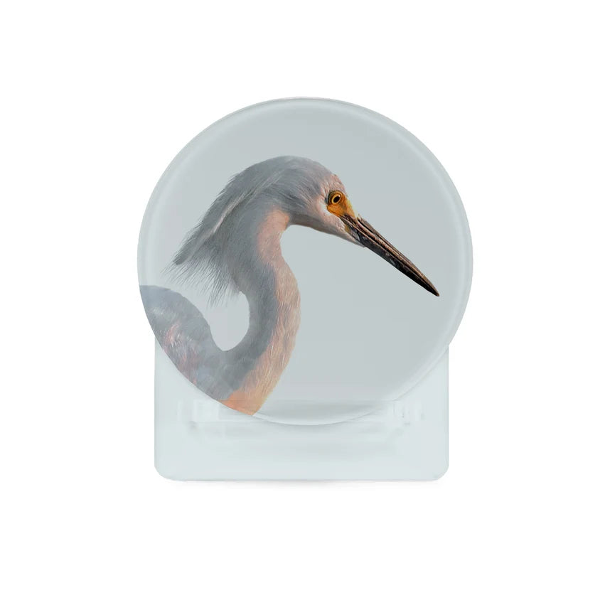 Shore Bird Glass Coaster Set