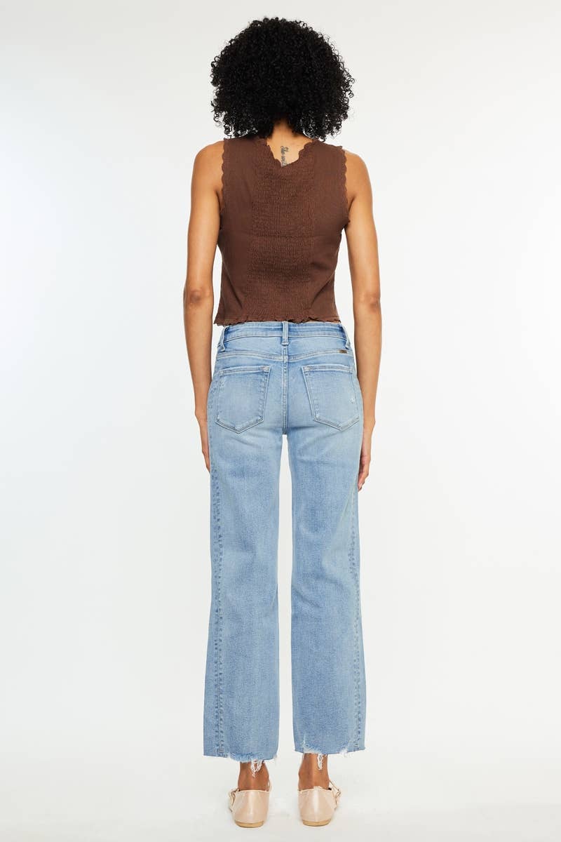 Sonia MID RISE STRAIGHT LEG JEANS