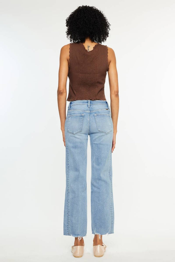Sonia MID RISE STRAIGHT LEG JEANS
