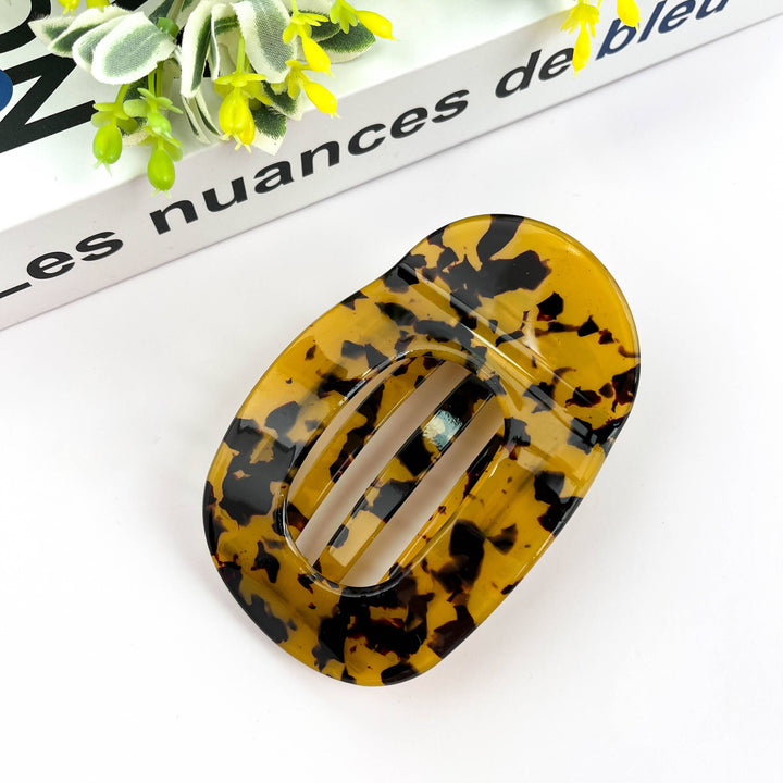 Flat Round Hair Clip