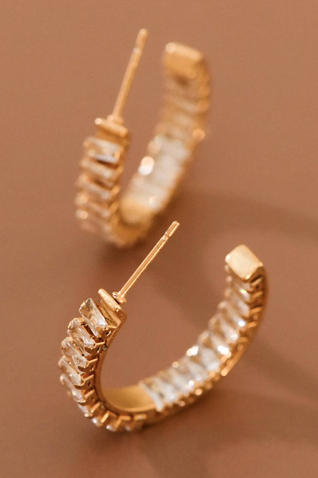 Rhinestone Hoop Earring