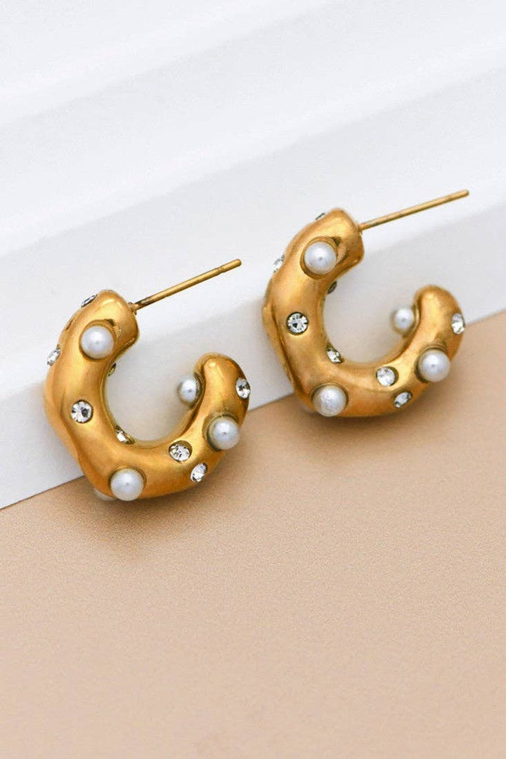 Pearl Hoop Earring