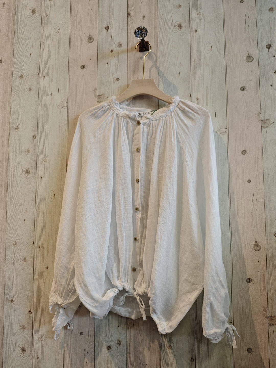 Button Up BLOUSE 100% LINEN