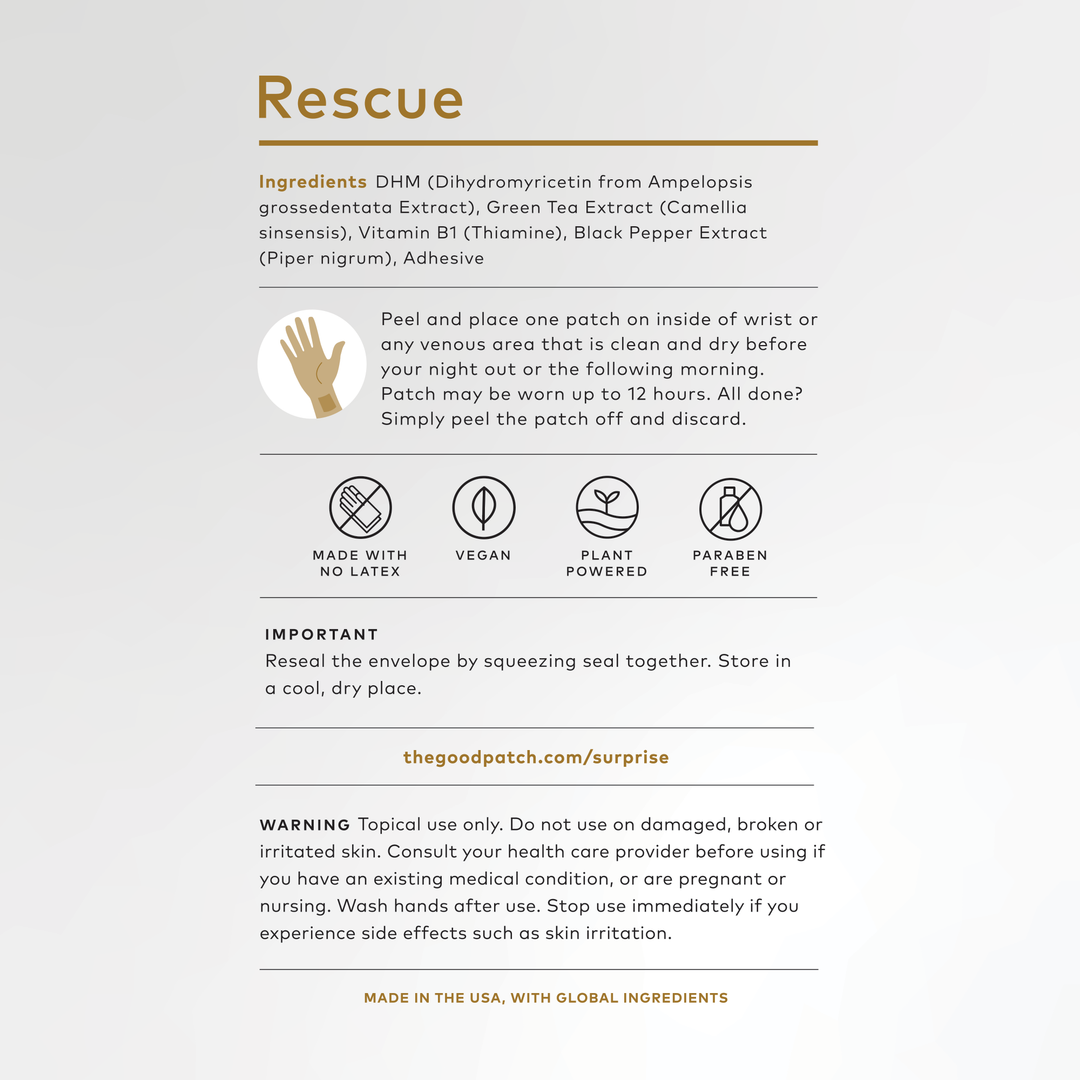 Rescue Limited Edition Wearable Wellness Patch