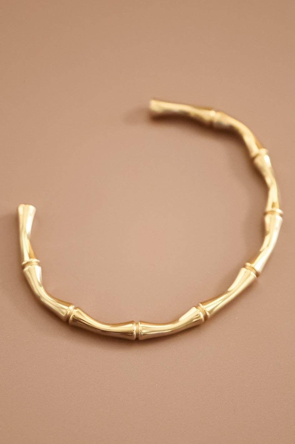 Bamboo Cuff 18K Waterproof Stainless Steel