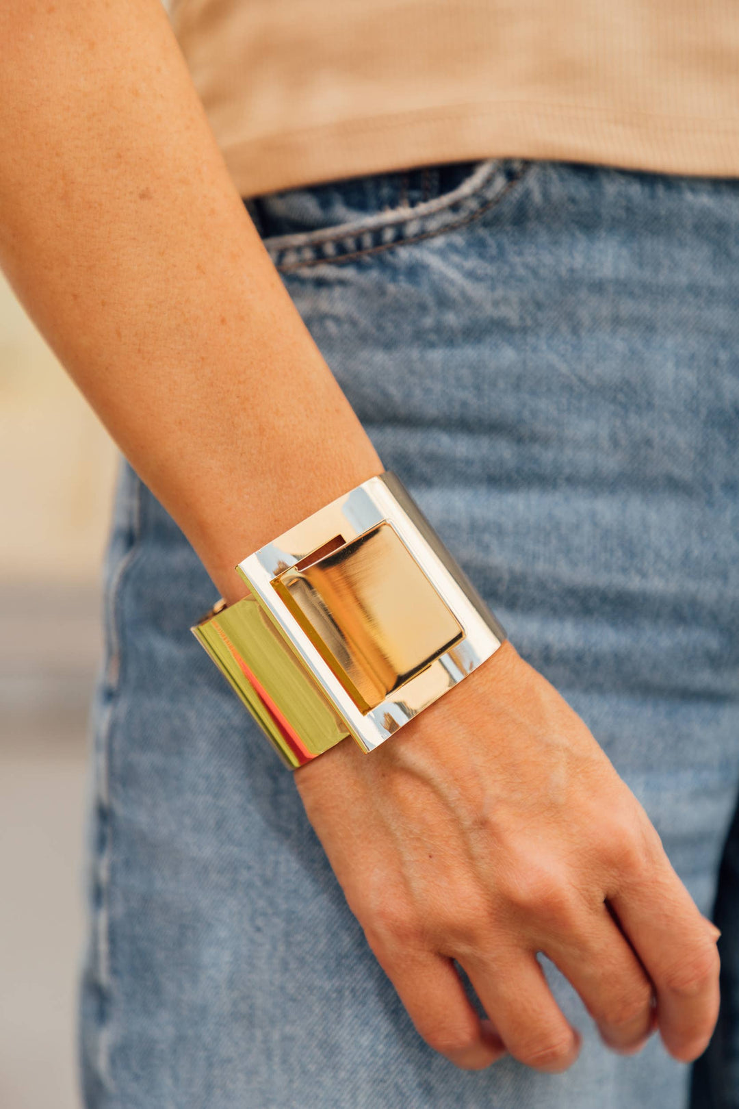 Lara Buckle Cuff Bracelet