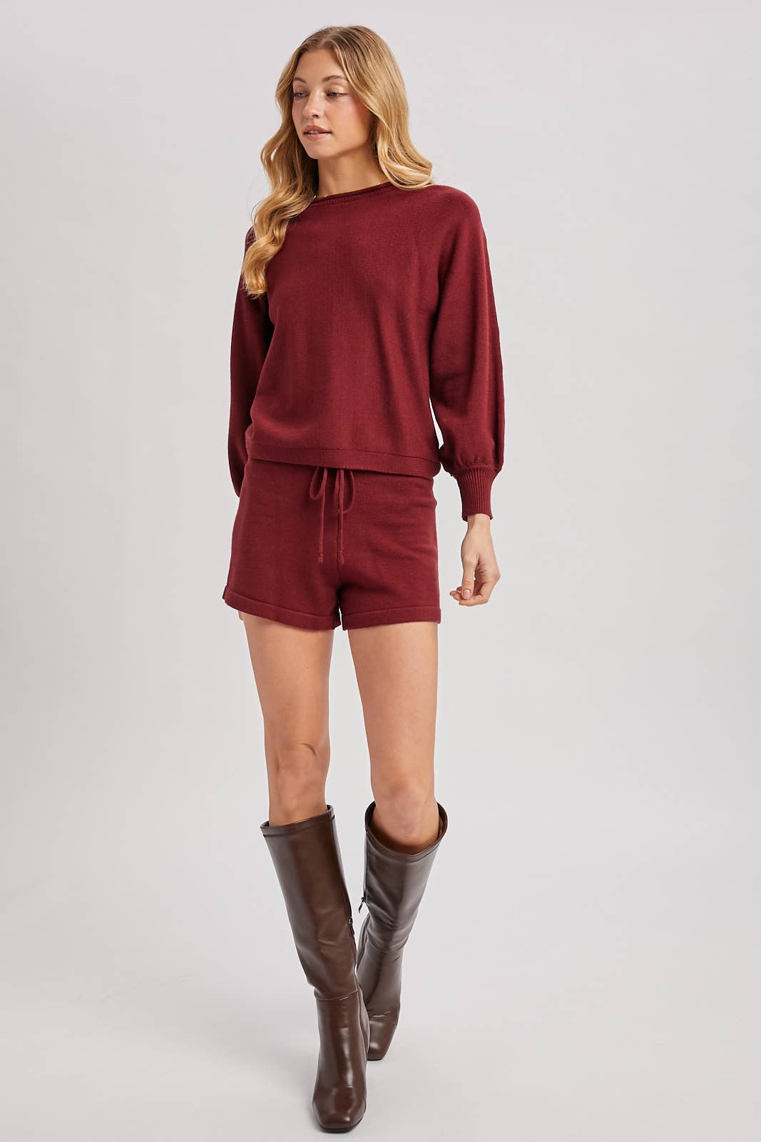 SWEATER & SHORT LOUNGE SET