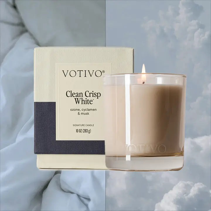 Clean Crisp White 10 oz. Boxed Candle
