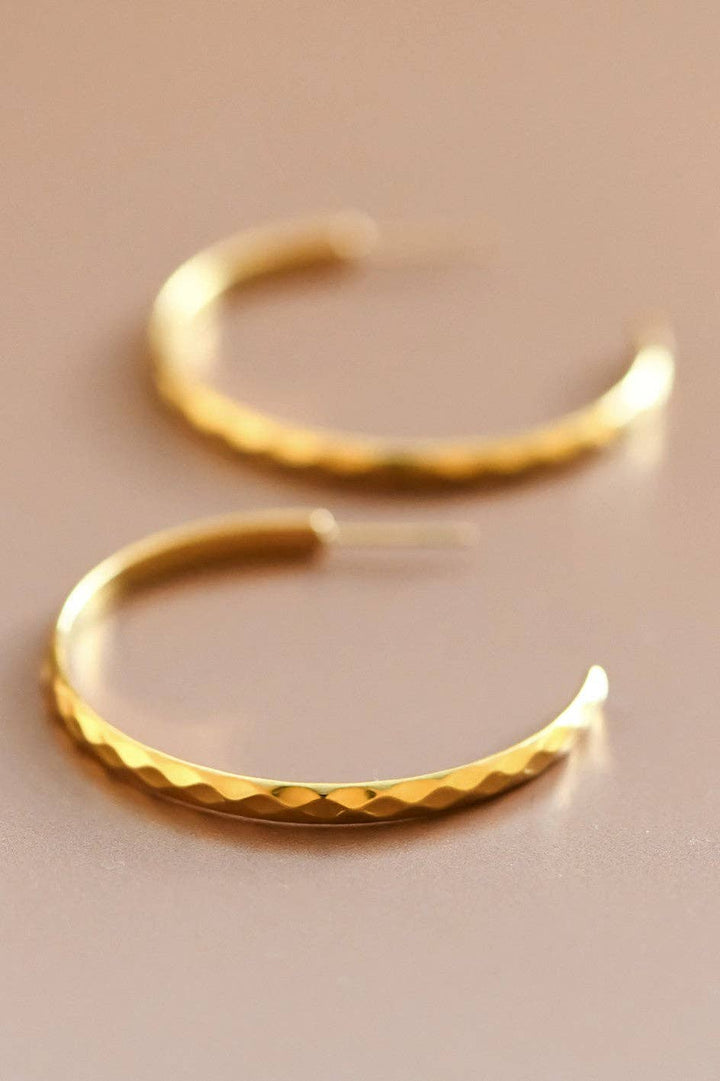 Textured Hoop Earrings