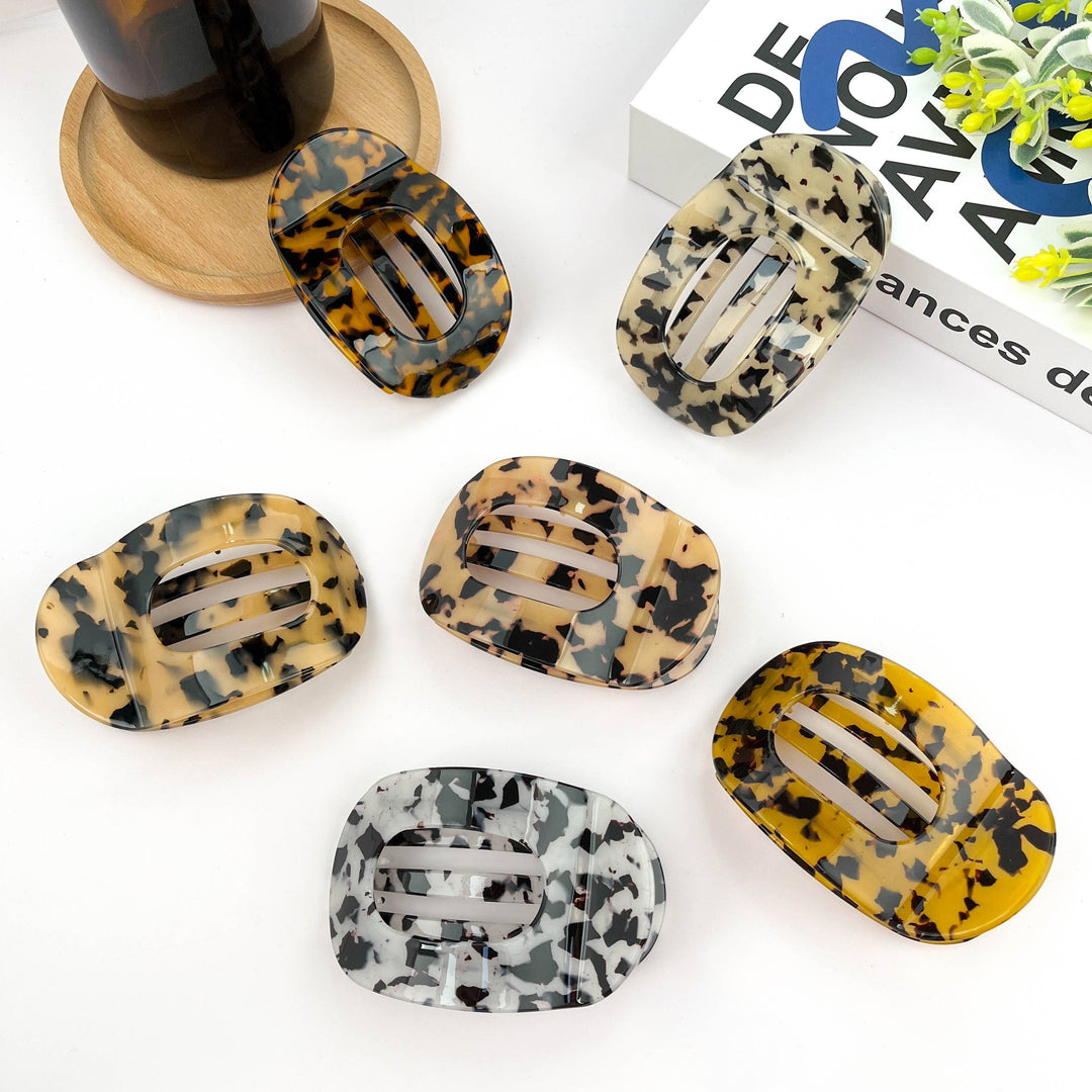 Flat Round Hair Clip