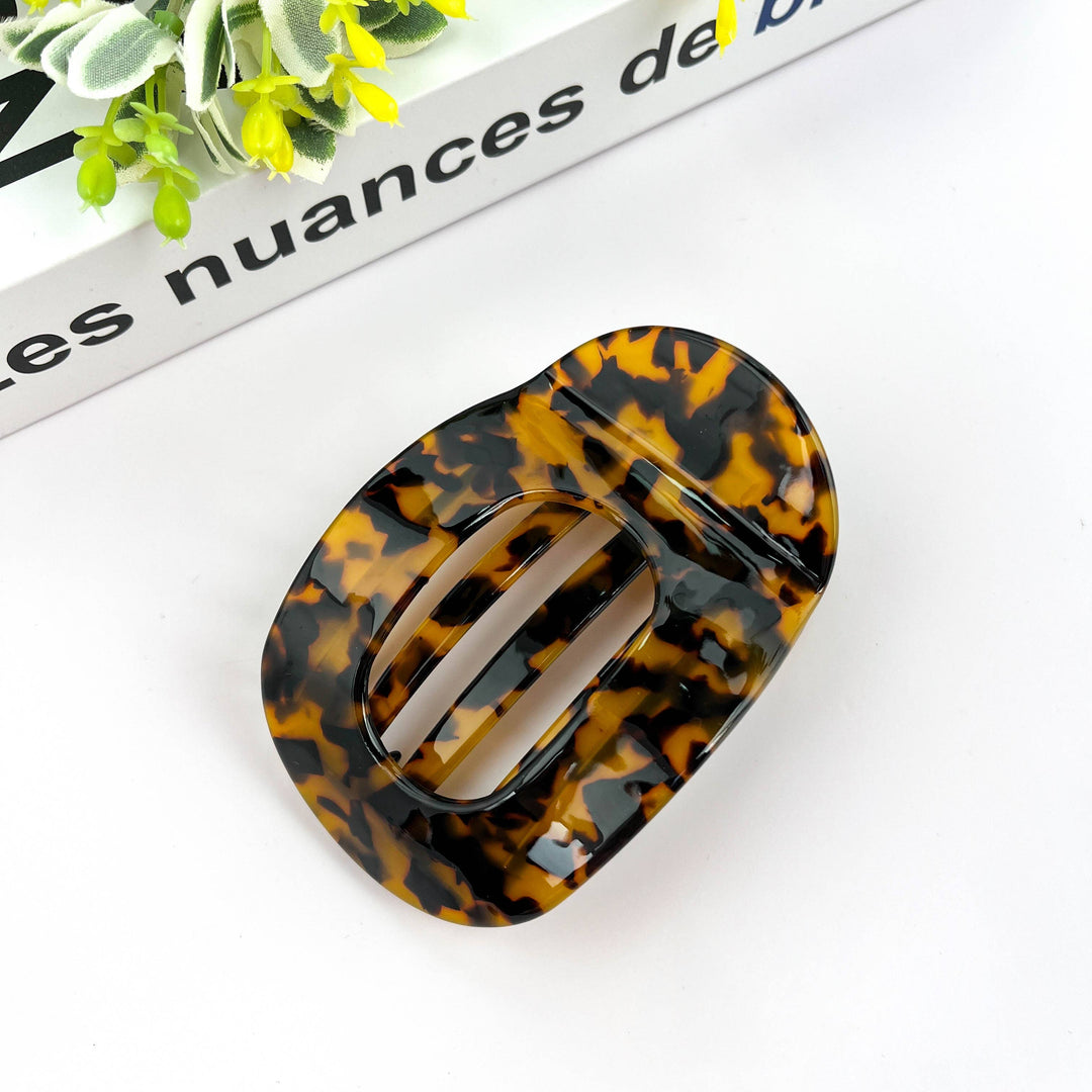 Flat Round Hair Clip