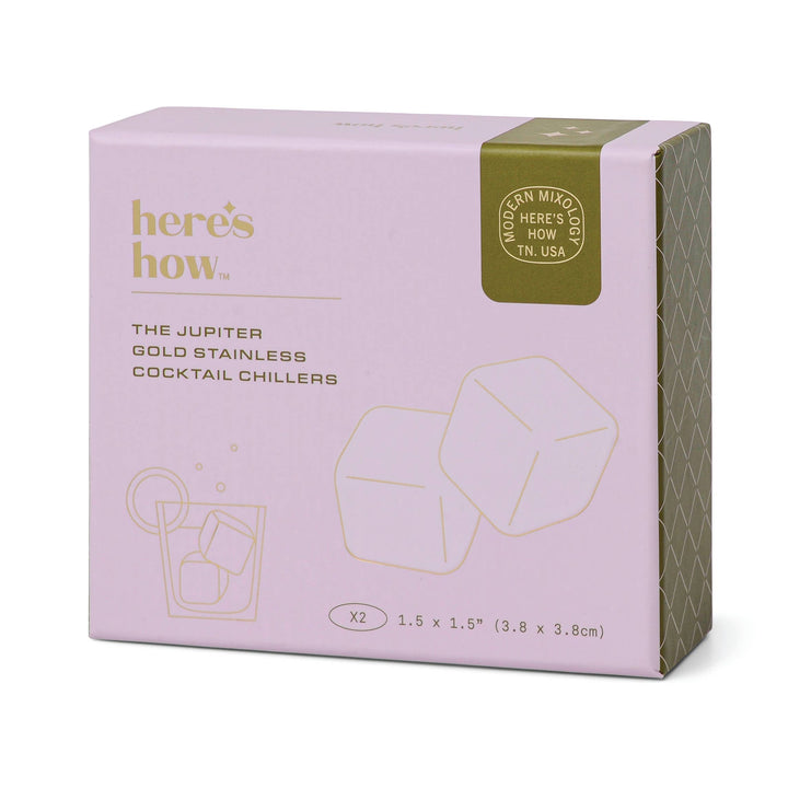 The Jupiter Cocktail Chillers - Gold, Set Of 2