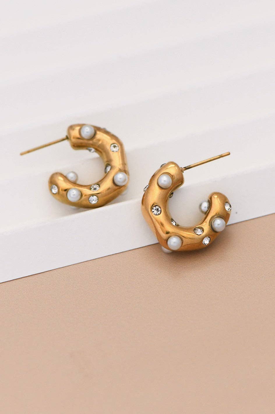 Pearl Hoop Earring