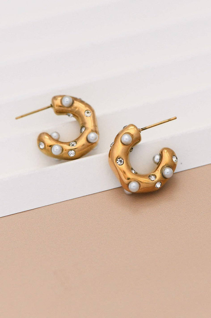 Pearl Hoop Earring