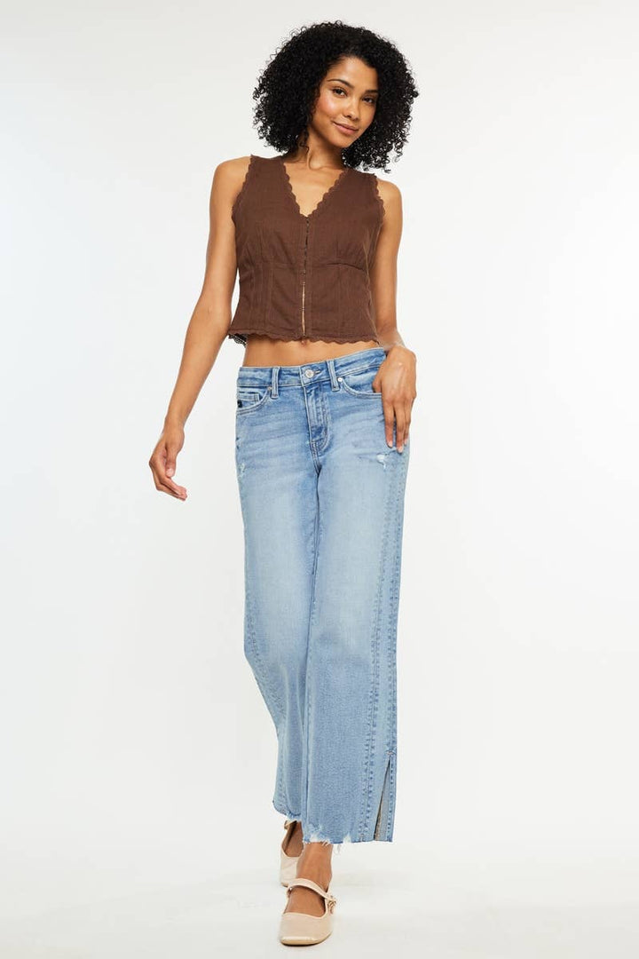 Sonia MID RISE STRAIGHT LEG JEANS