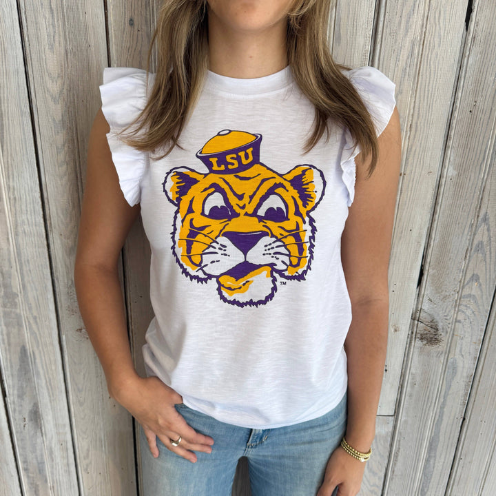 LSU Sailor Mike White Flutter Sleeve