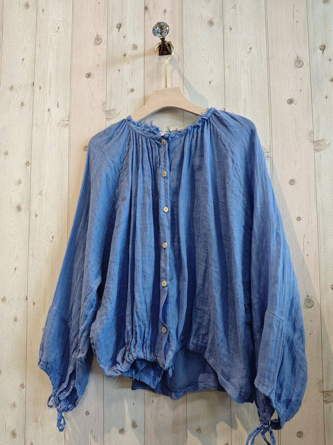 Button Up BLOUSE 100% LINEN