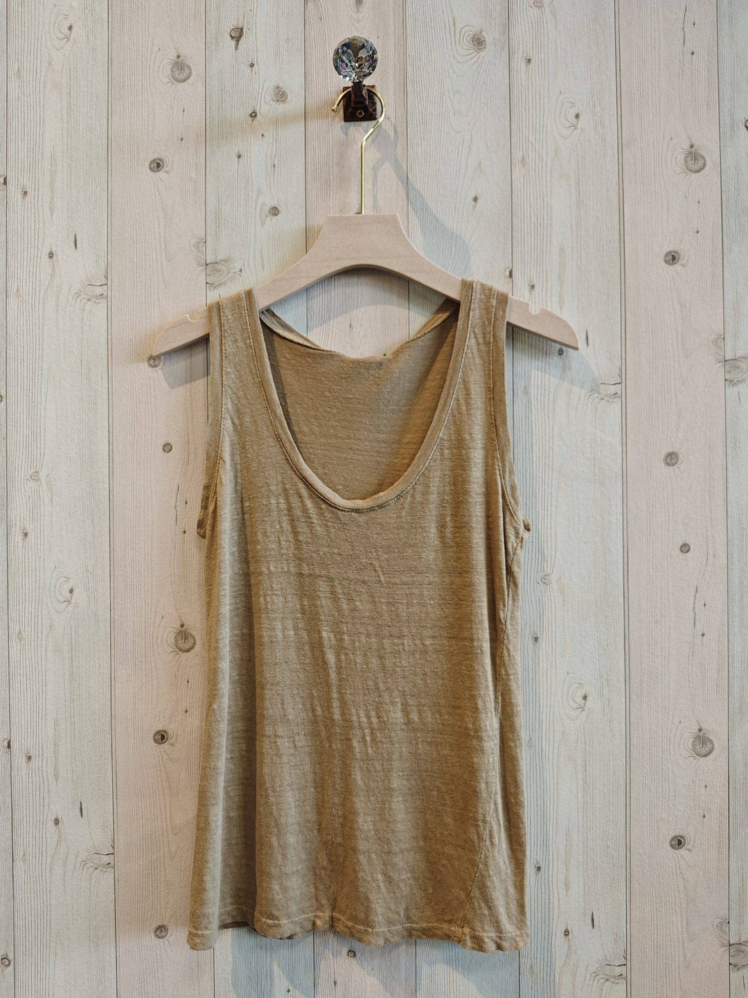 BASIC STRETCH LINEN T-SHIRT 100%