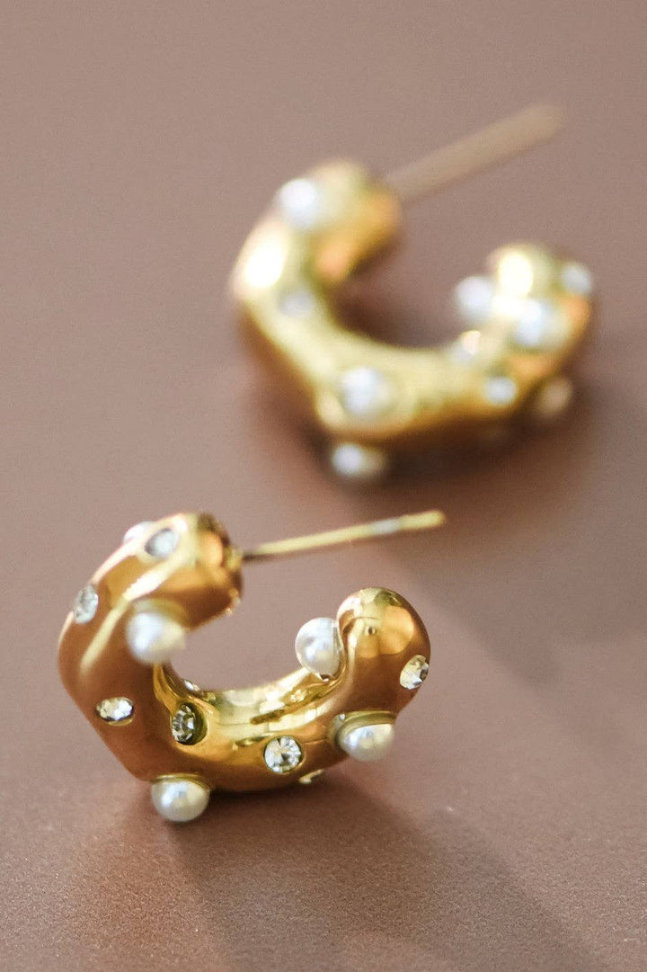 Pearl Hoop Earring