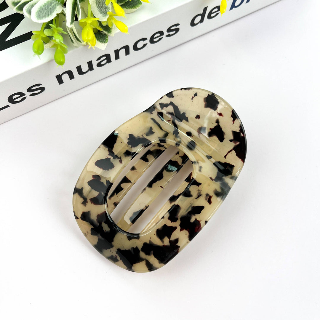 Flat Round Hair Clip