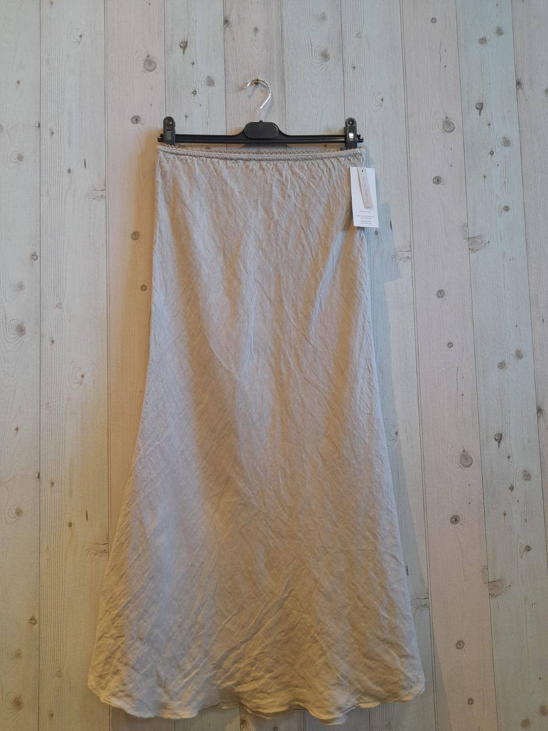 100% LINEN SKIRT Ruffle Hem