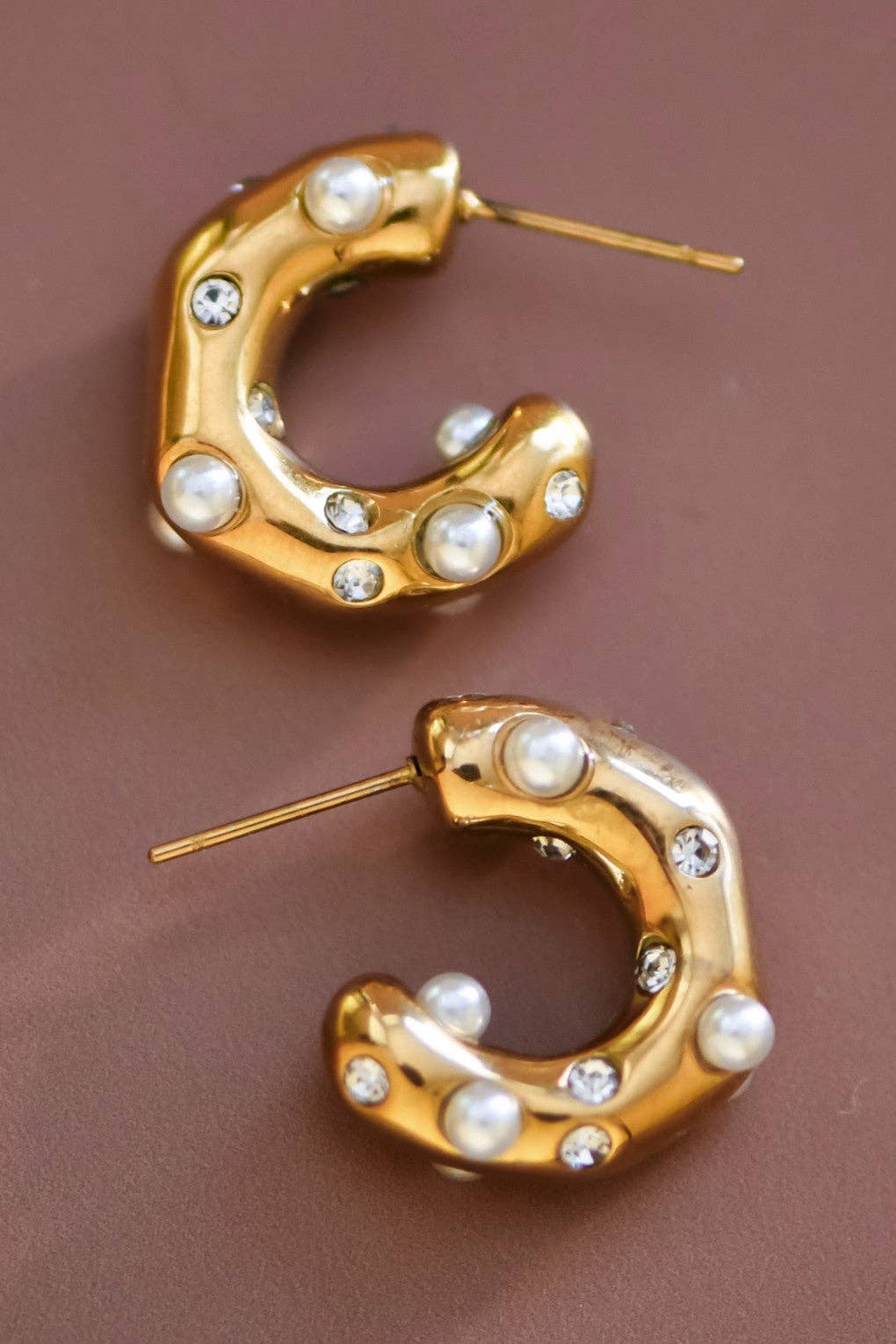 Pearl Hoop Earring