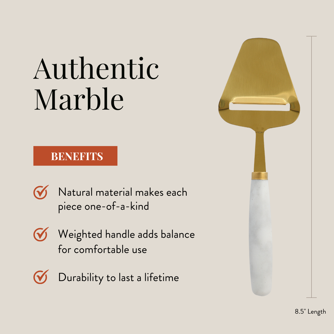 White Marble Handheld Cheese Slicer, Cheese Plane