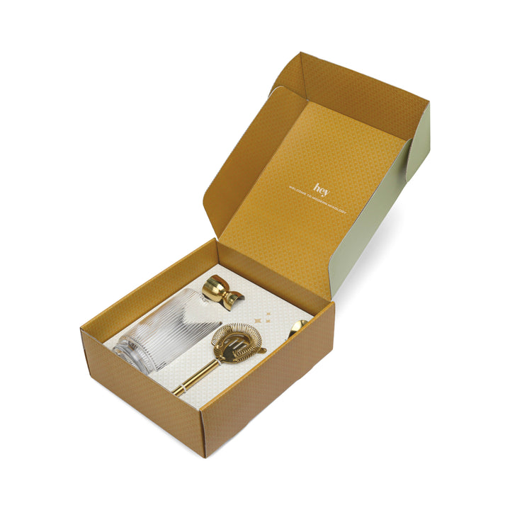 The Renley Mixology Set - Jigger, Strainer, Spoon