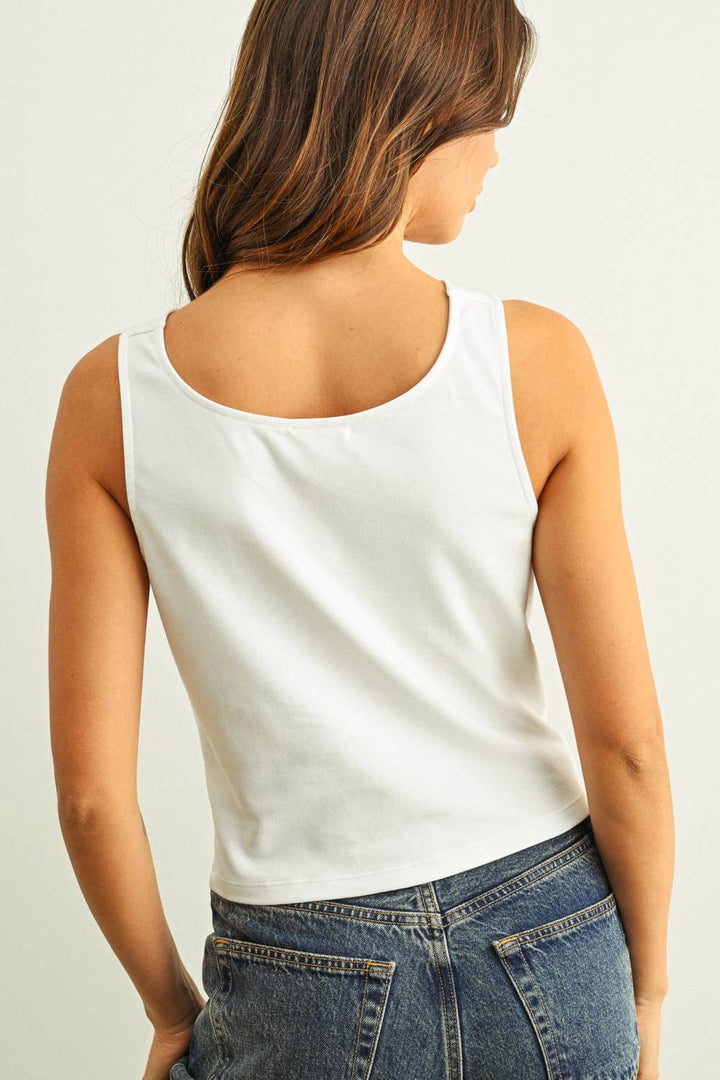 COWL BACK DETAIL TOP