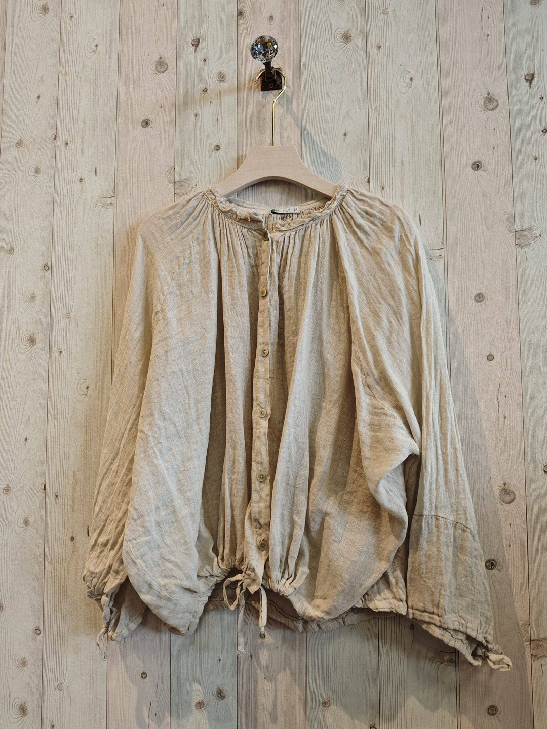 Button Up BLOUSE 100% LINEN
