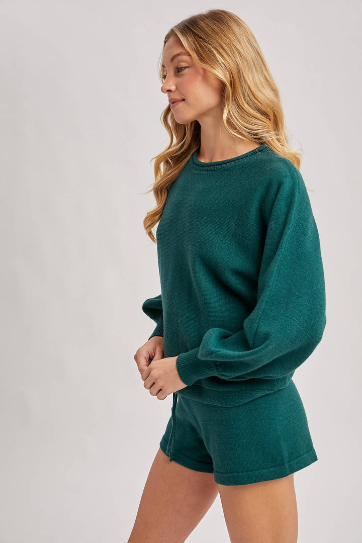 SWEATER & SHORT LOUNGE SET
