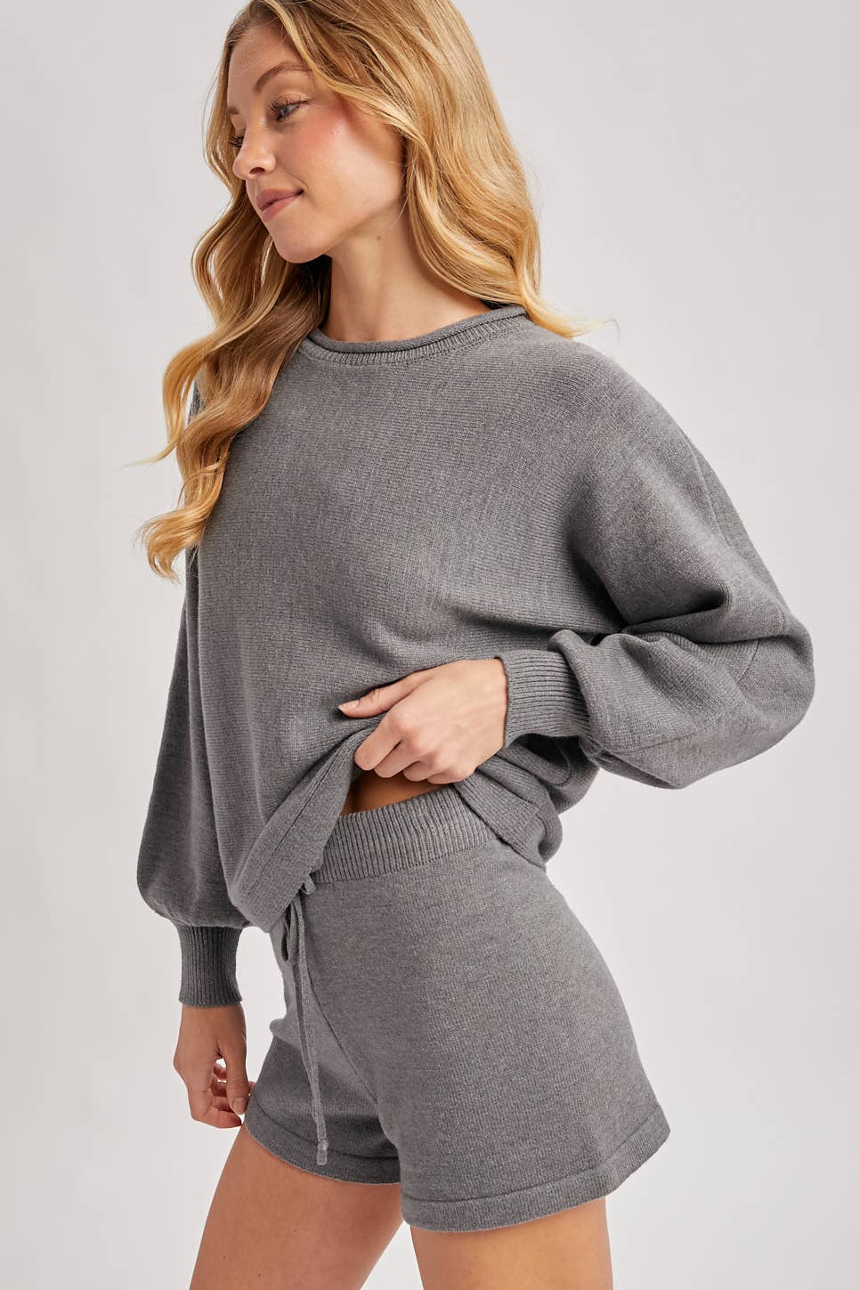SWEATER & SHORT LOUNGE SET