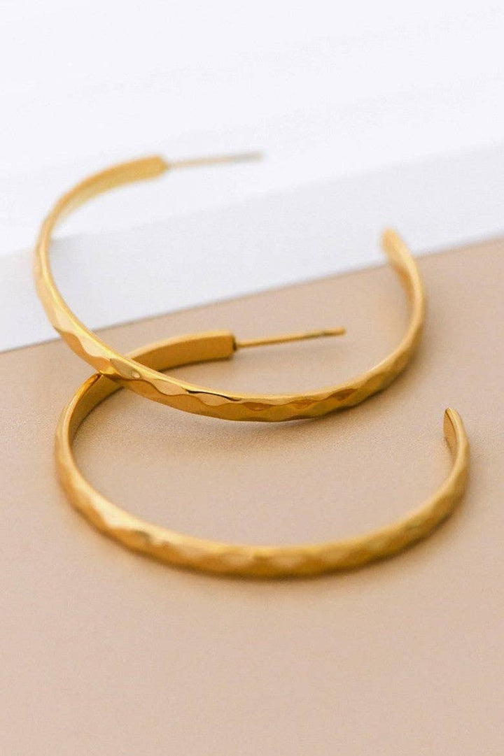 Textured Hoop Earrings
