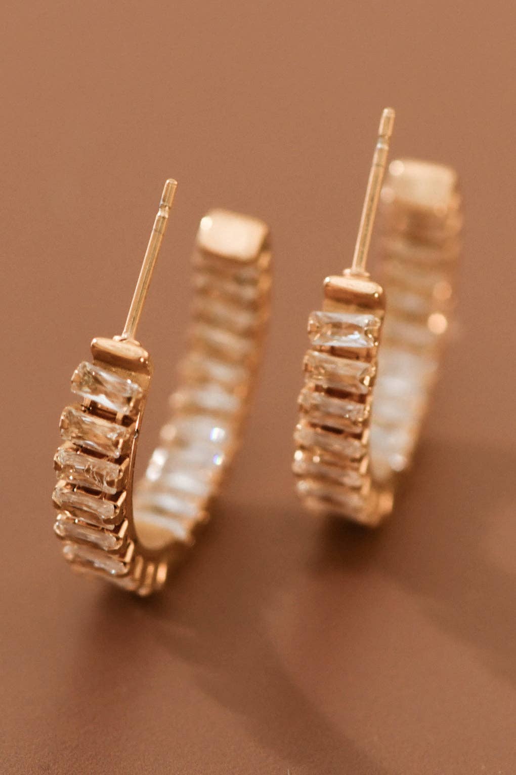 Rhinestone Hoop Earring