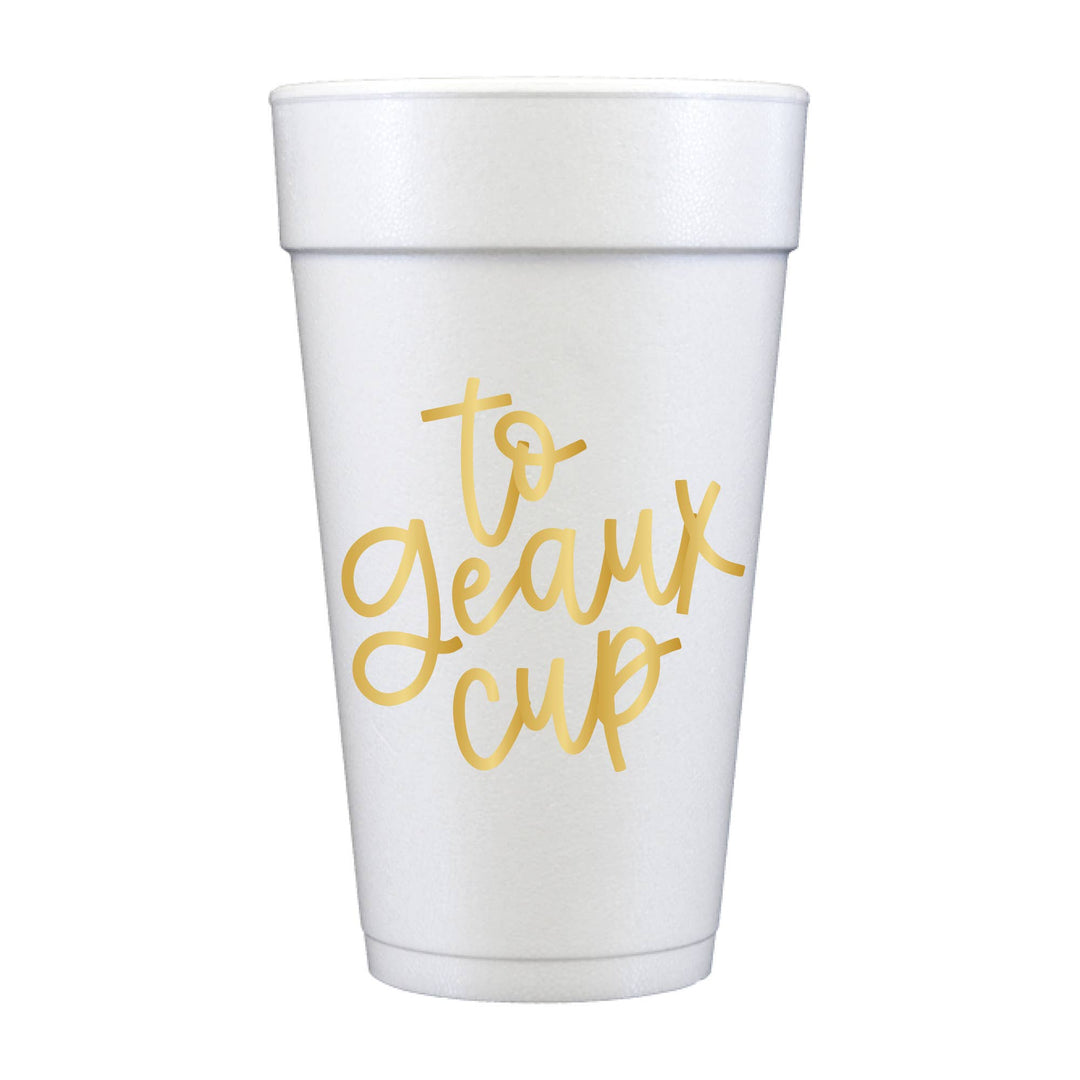 Geaux Foam Cups