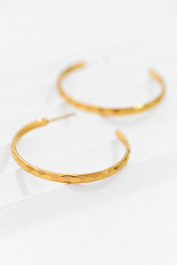 Textured Hoop Earrings