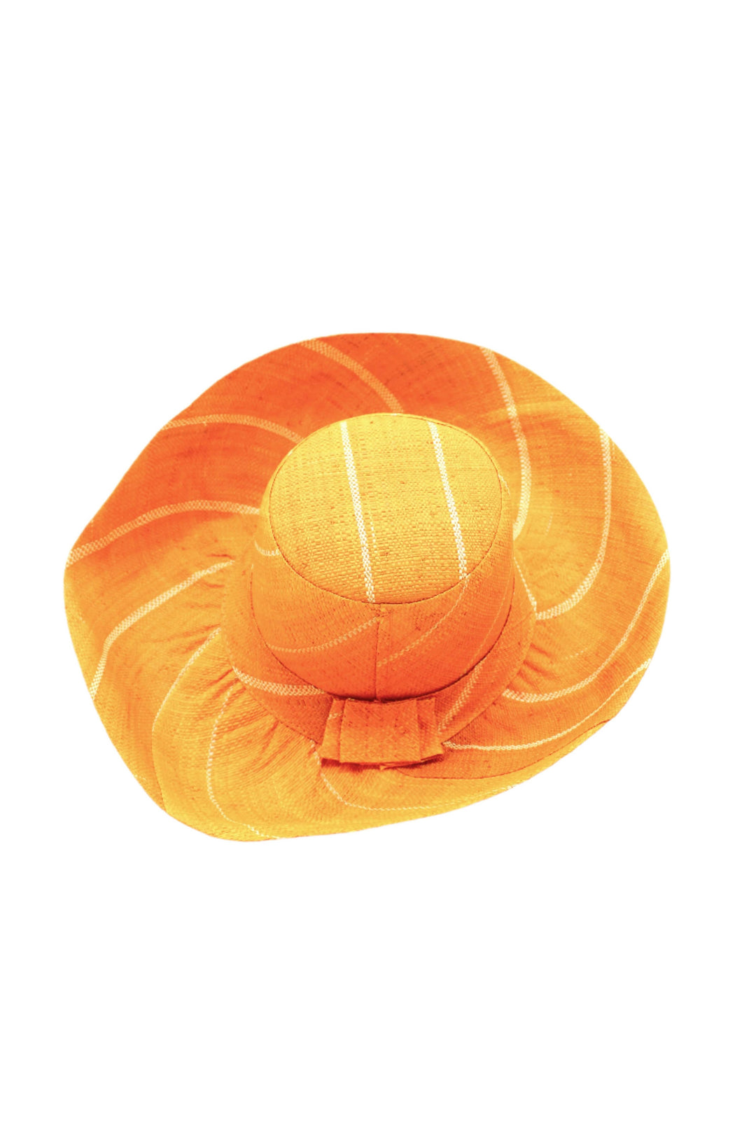 Monica 5" & 7" Wide Brim Pinstripe Packable Straw Sun Hats