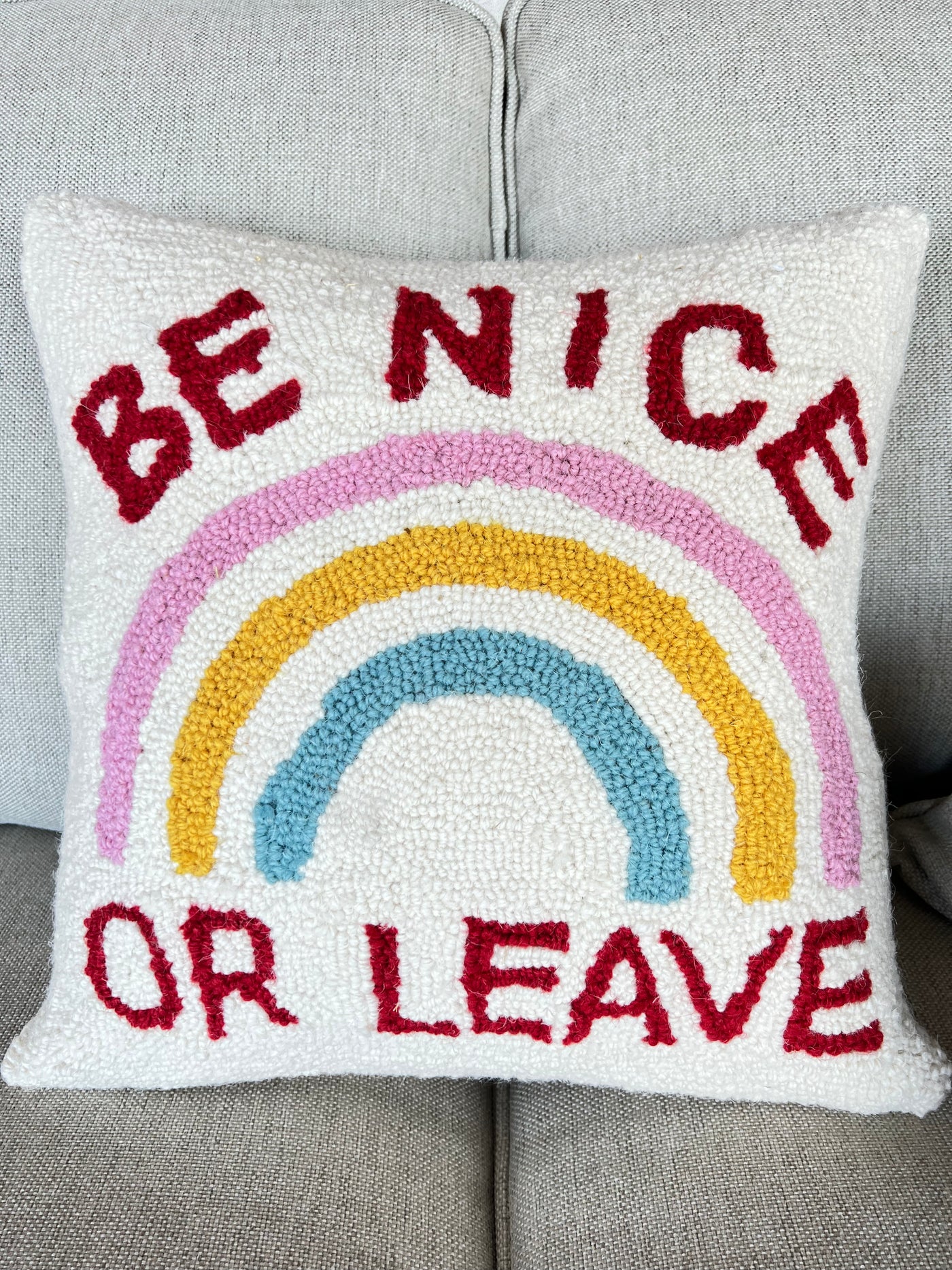 Be Nice pillow