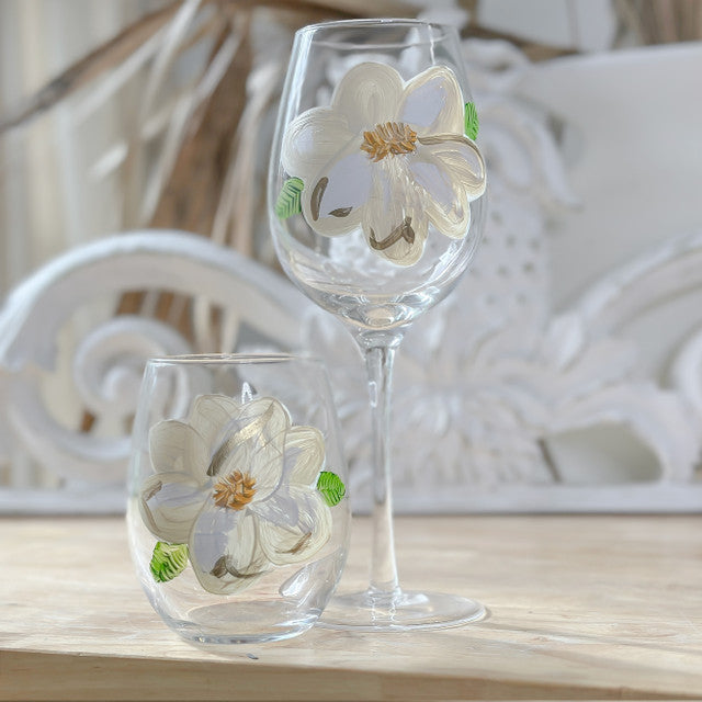 Magnolia Wine Glasses