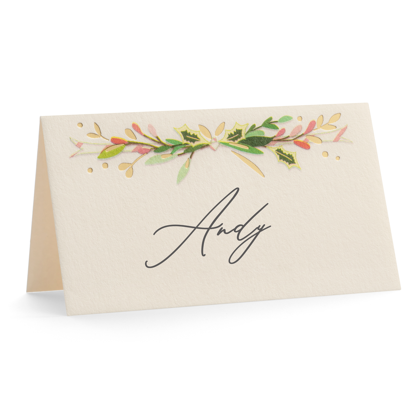 Winter Holiday Place Card