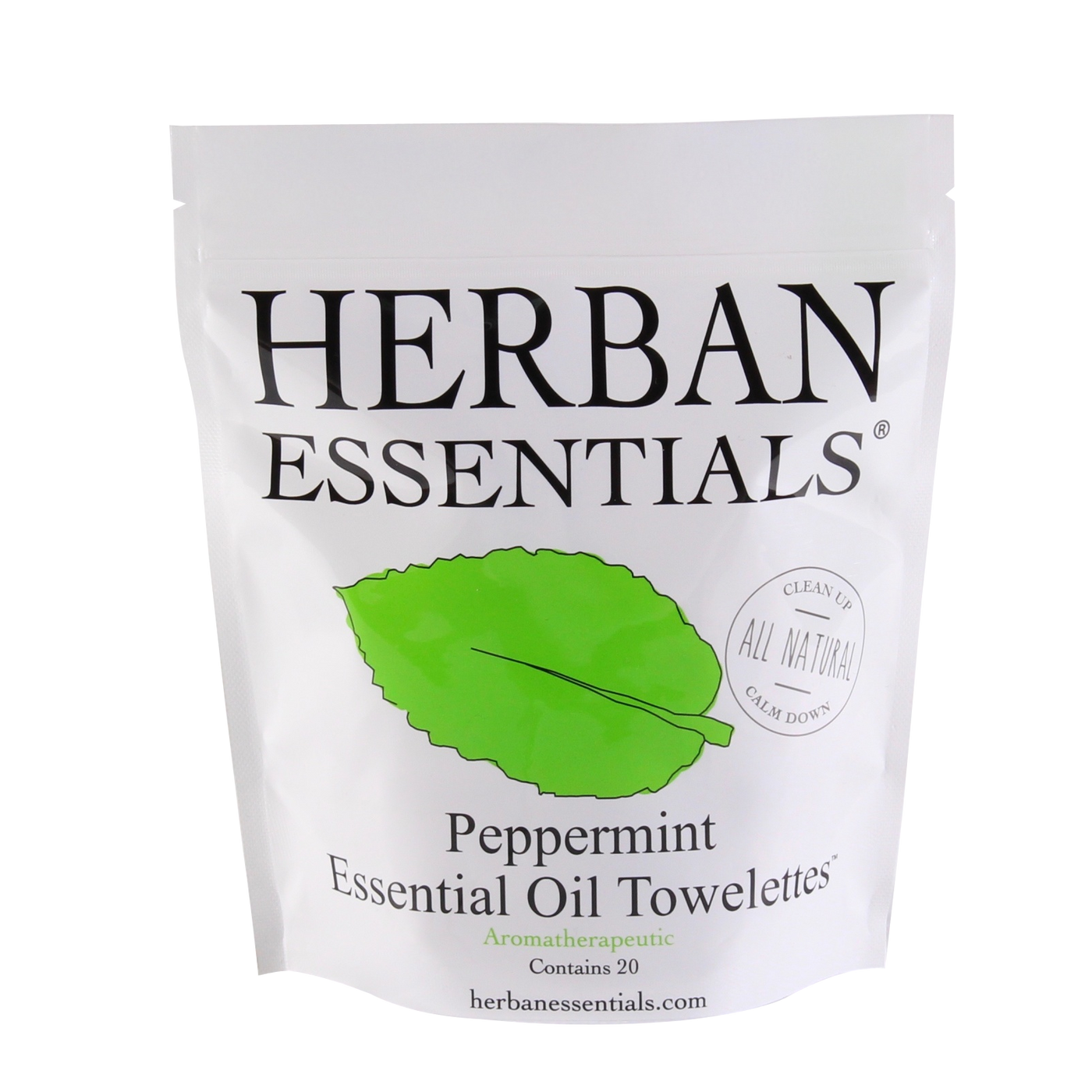 Herban Essential Oil Peppermint Wipes
